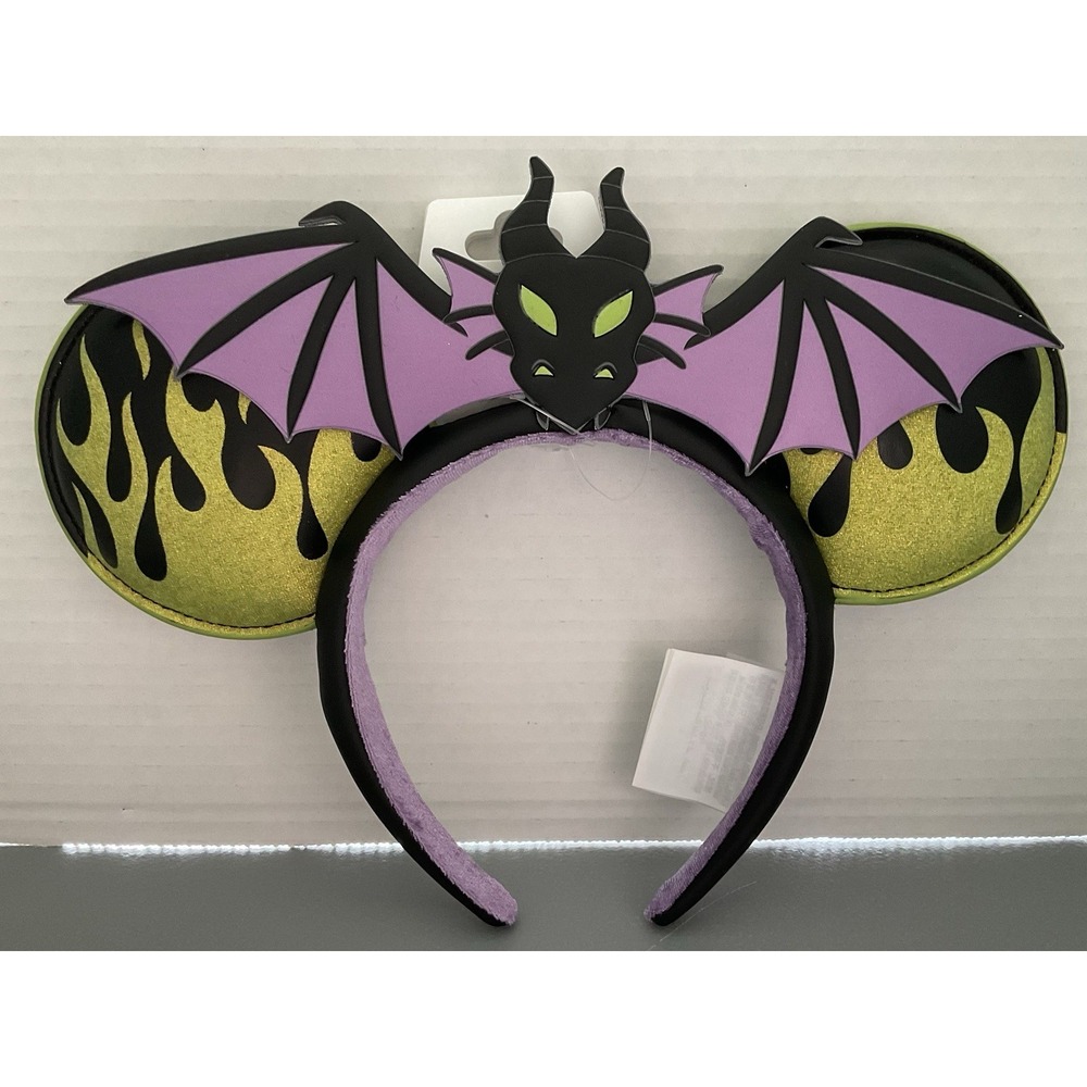 Maleficent Dragon EAR Disney-Parks Sleeping Beauty Minnie Mouse Ear Headband - Picture 3 of 3